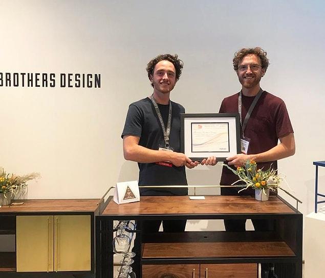 9. “4 years ago my brother and I decided to follow our passion and start a furniture company. Last month we won our first award! It’s not much but we are super excited!!”