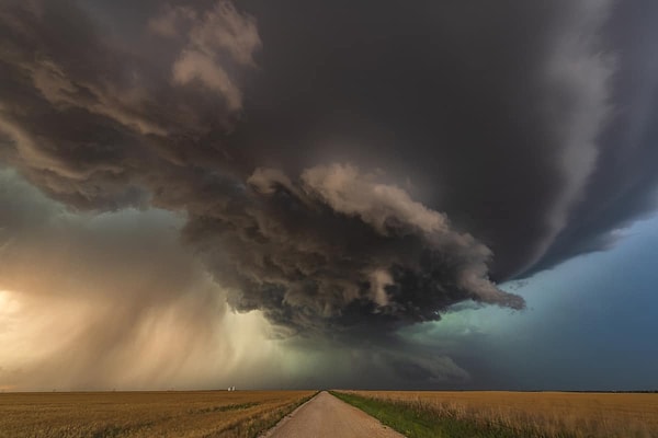 Waynoka ve Enid arasında, Oklahoma, ABD