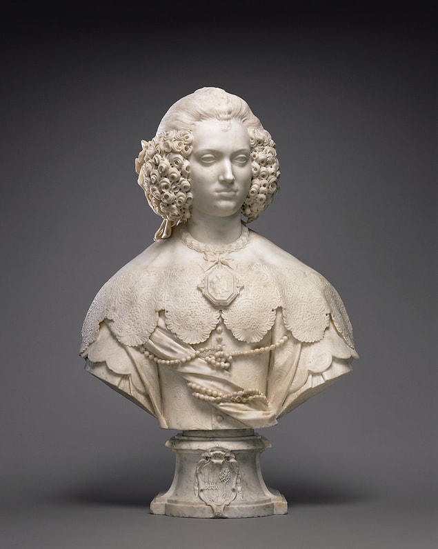 6. Bust of Maria Cerri Capranica, Giuliano Finelli, 1640.