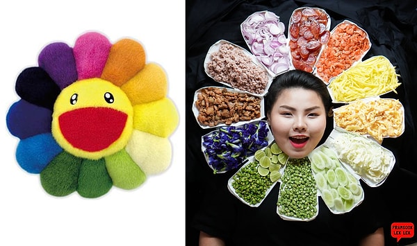 8. И на цветок знаменитого японского художника Такаси Мураками