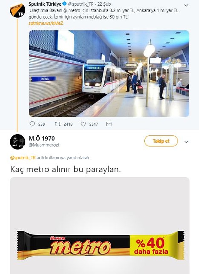 Bu paraya anca bu metro... :)