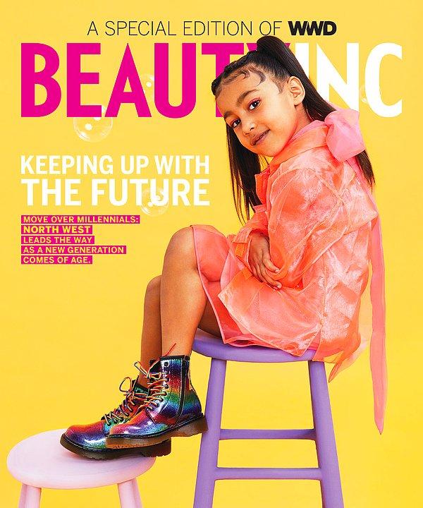 Kim Kardashian'ın 5 yaşındaki kızı North West ilk kez bir derginin kapağında yer aldı.