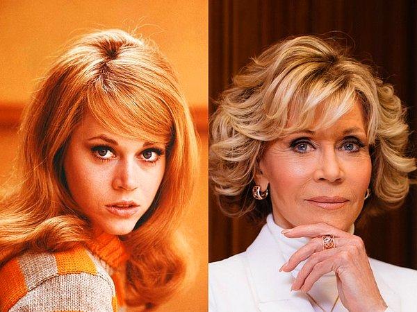 15. Henry Fonda'nın kızı olan Jane Fonda; kısa sürede dönemin en iyi kadın oyuncuları arasında sayılmaya başladı ve iki kez Akademi Ödülleri'ne adını En İyi Kadın Oyuncu sıfatıyla yazdırdı.