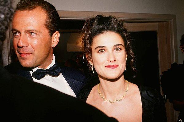 9. Bruce Willis ve Demi Moore, 29 Mart 1989'da West Hollywood Oscars partisine gitti.