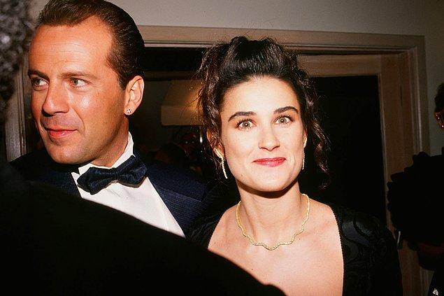 9. Bruce Willis ve Demi Moore, 29 Mart 1989'da West Hollywood Oscars partisine gitti.