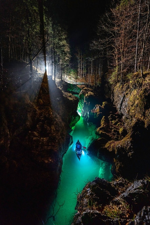 44. Снимок сделан в Вальхенкламме, Германия, когда посреди ночи начался дождь