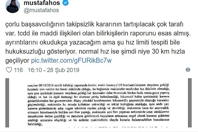 Çorlu kazasına yönelik karar sosyal medyada da geniş yankı buldu...