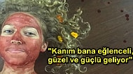 Doğal Bir Durum Olduğunu Vurgulamak İçin Regl Kanını Yüzüne ve Vücuduna Sürerek Fotoğraflarını Paylaşan Kadın