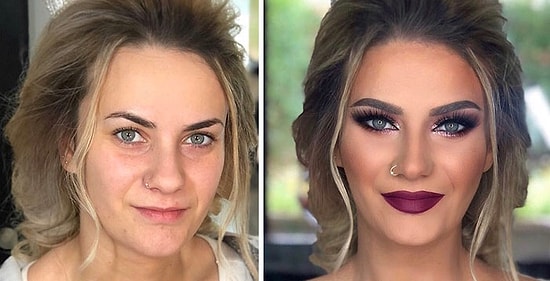 «Красота-то какая, ляпота!»: 11 невест «До» и «После» мейкапа