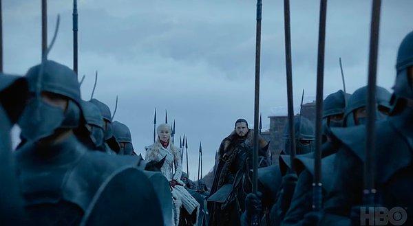 Sonrasında Jon, Dany ve ejderhalar en sonunda Kışyarı'ya ulaşıyorlar!