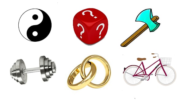 Выберите один из шести символов: