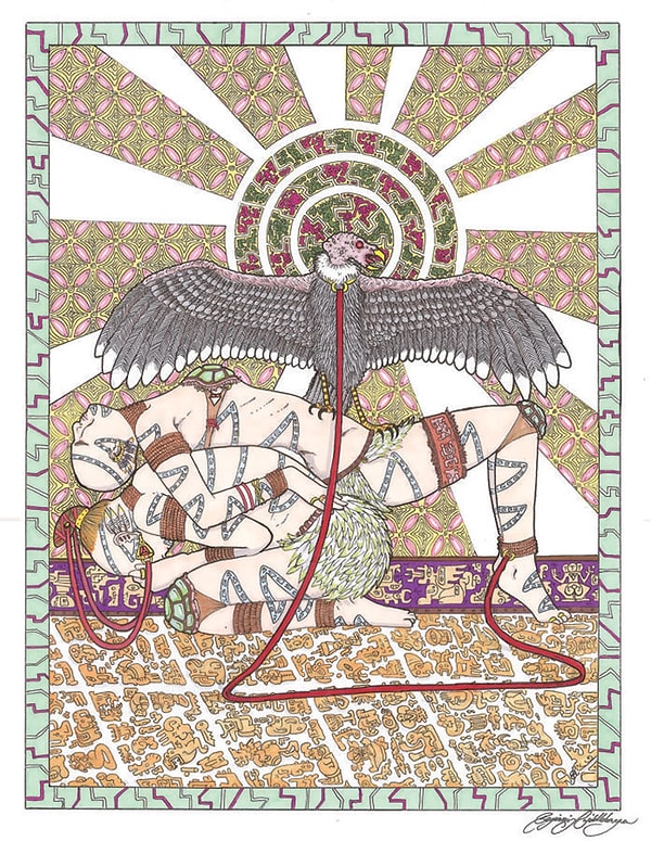 3. "Вот уже 6 лет я периодически вижу этот сон, по мотивам которого я нарисовал 32 иллюстрации".