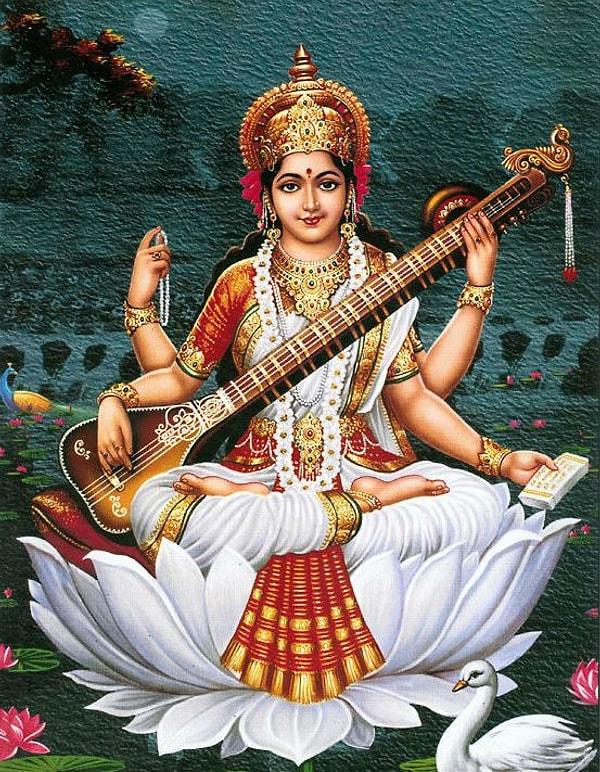 10. Hint mitolojisinde Brahma adlı tanrının eşi Sarasvati ne tanrıçasıdır?
