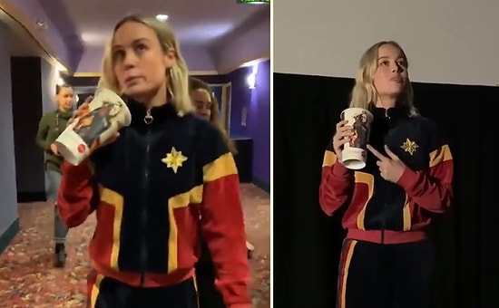 Captain Marvel'ın Yıldızı Brie Larson'dan Sinemada Filmi İzleyen Seyircilere Müthiş Sürpriz