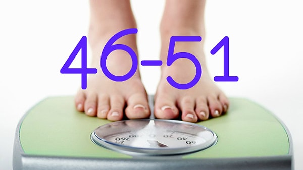 Вы весите примерно 46-51 килограмм!