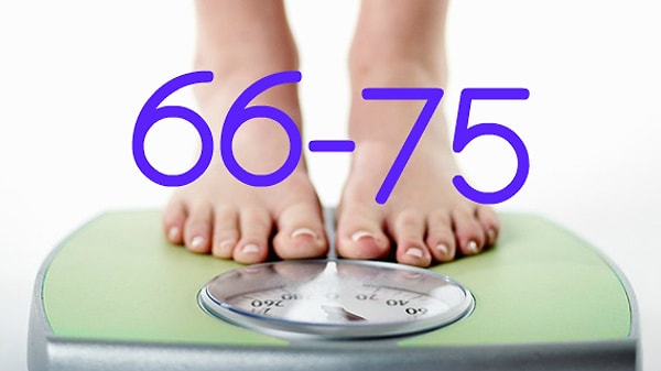 Вы весите примерно 66-75 килограмм!