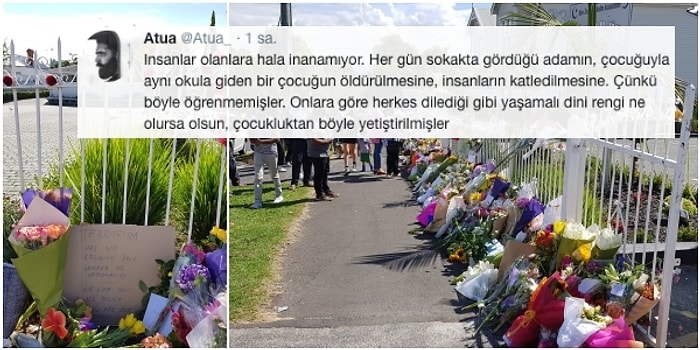 Kutuplaşmayacağız, Bir Arada Yaşayacağız! Yeni Zelanda'daki Saldırılar Sonrası Camilerin Önüne Çiçek ve Notlar Bırakan Güzel İnsanlar