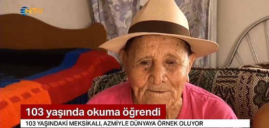 Hayatı Boyunca Çalıştığı İçin Okula Gidemeyen Adam 103 Yaşında Okuma-Yazma Öğrendi!