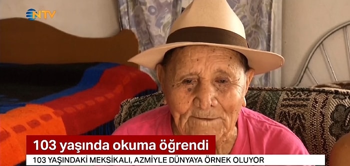 Hayatı Boyunca Çalıştığı İçin Okula Gidemeyen Adam 103 Yaşında Okuma-Yazma Öğrendi!