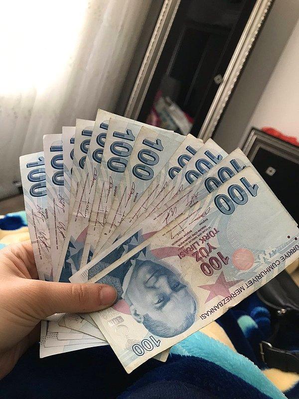 Paylaşılan meblağ da 1100 Türk Lirası. Anlık kur bilgisiyle şimdilik 177 Euro.