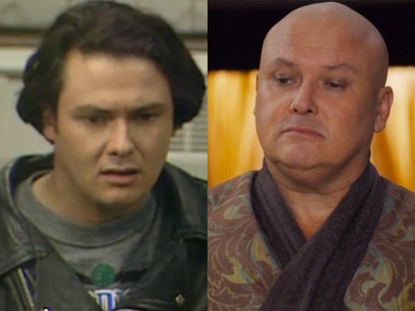 17. Если вы думали, что Конлет Хилл всегда был лысым, то, конечно же, ошибаетесь. Вот вам снимок с британского ситкома 90-х под названием "Голубые небеса". Кстати, у него все еще густые волосы, только белые