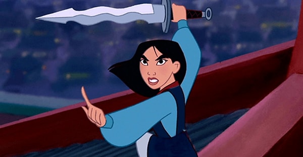 7. Какого цвета пояс Мулан?