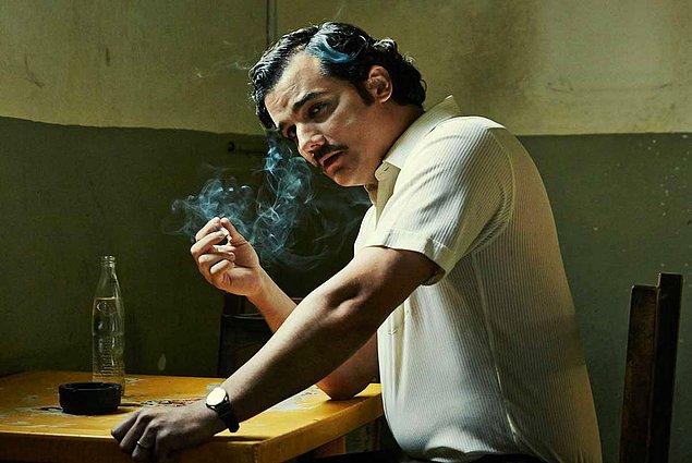 4. Pablo Escobar'ın hem en insani hem en vahşi yönlerini görebileceğiniz bir uyuşturucu baronluğu hikayesi: Narcos