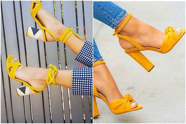 24. Ayakkabılarda sarı daha az korkutucu olabilir.