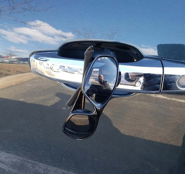 "“Came out of the doctor’s office to find my Oakley’s hanging on my door handle.”