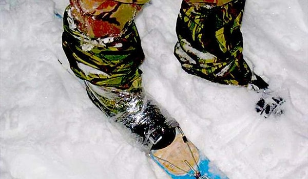 14. Когда очень хочется покататься на лыжах, а лыж нет