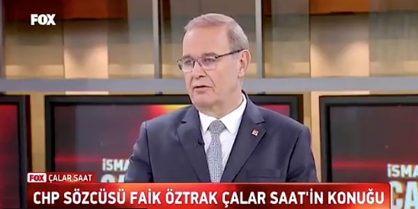 FOX TV'de Çalar Saat programına konuk olan Öztrak'ın öne çıkan açıklamaları şöyle 👇