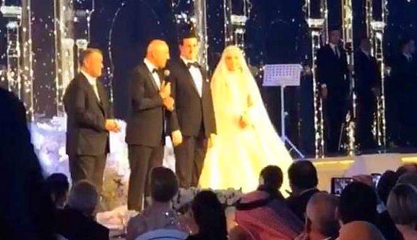 Düğün sahiplerine Cumhurbaşkanı Erdoğan da kutlama mesajı gönderdi.