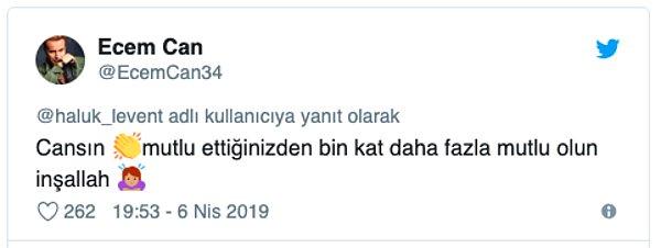 Haluk Levent'in bu güzel davranışına Twitter kullanıcılarından da çok güzel yorumlar geldi.