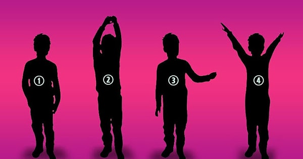 Выберите один из четырёх силуэтов.