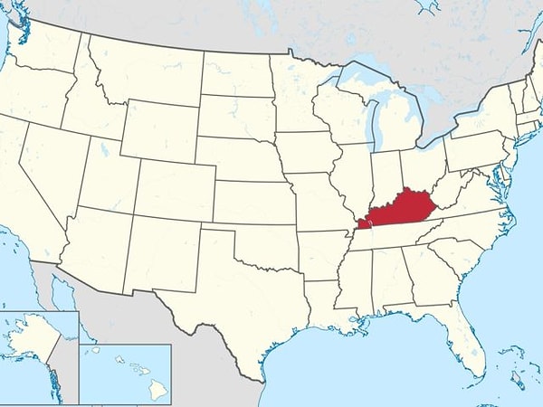 3. Вопрос для настоящих знатоков географии. Что за американский штат выделен красным?