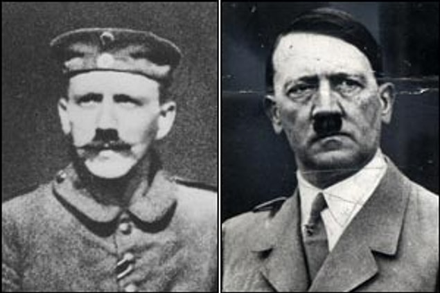 11. Hitler'in bıyığı aslında uzundu fakat Birinci Dünya Savaşı sırasında gaz maskesini daha rahat takabilmesi için diş fırçası boyutunda kesmesi emredilmişti.