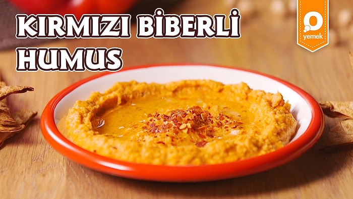 Humusa Bambaşka Bir Dokunuş Yaptık! Kırmızı Biberli Humus Nasıl Yapılır?