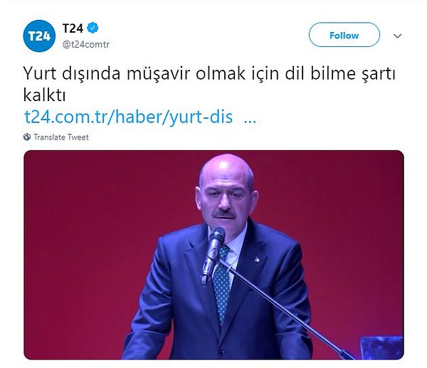 Söz konusu kararın paylaşıldığı tweet şuydu. 👇