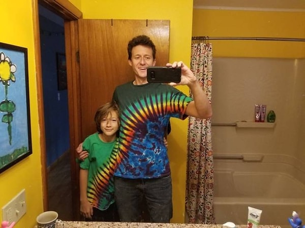 3. Отец и сын в стиле.