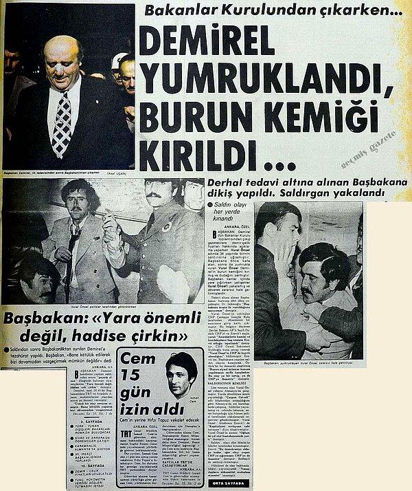 13 Mayıs 1975 Süleyman Demirel'e yumruklu saldırı