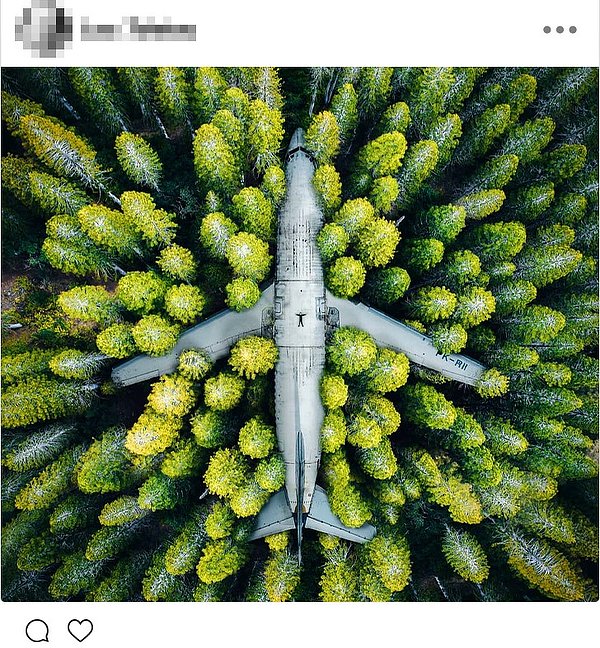 12. Bali'de bir ormana terk edildiği söylenen uçak