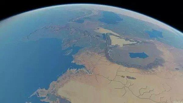 10. Uluslararası Uzay İstasyonu'ndan Orta Doğu.
