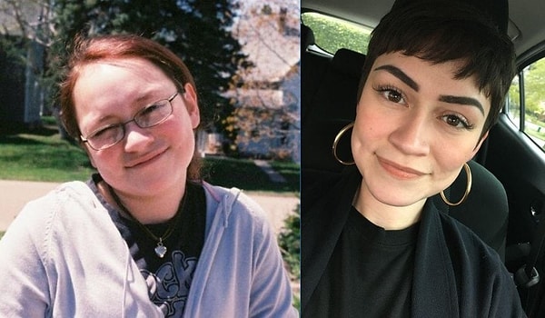 11. "На этих фотографиях мне 12 и 26 лет"