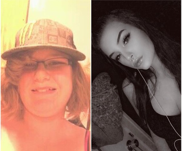 21. "12 и 19 лет. За этот период я избавилась от кучи ненужного в жизни, в том числе от веса и этой дурацкой шляпы"