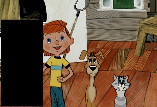 10. Что держит в руках Дядя Федор?