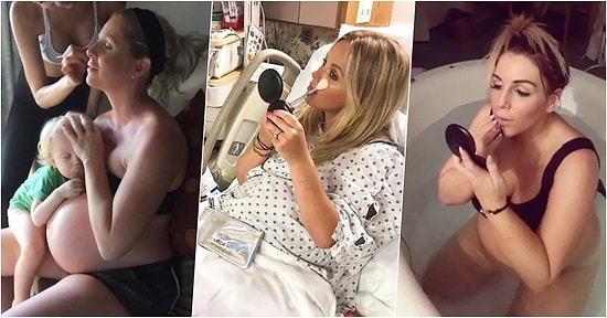 Bir Saniye Şu An Doğuramam! Bebeklerini Dünyaya Getirmeden Önce Yaklaşık 2 Saat Makyaj Yaptıran 13 Kadın