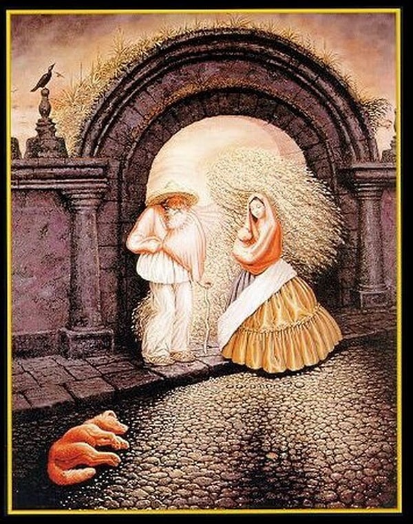 6. Внимательно посмотрите на это изображение. Сколько лиц вы видите?