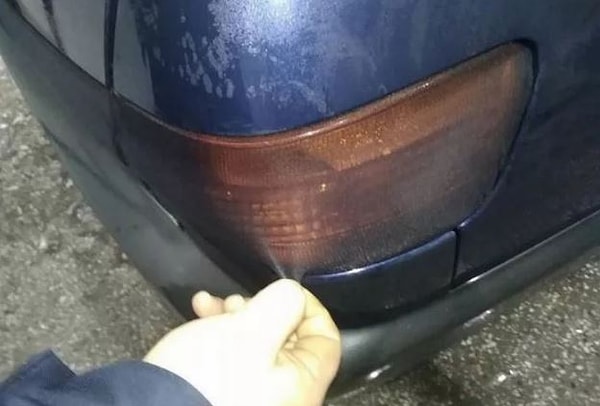 19. Женские колготки отлично затемняют задние фонари =)