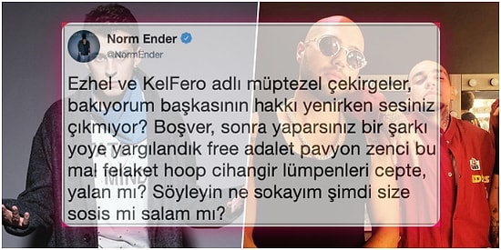 Resmen Diss! Ünlü Rapçi Norm Ender, Ben Fero ve Ezhel'in Son Olaylar Karşısında Sessiz Kalmasına Tepki Gösterdi!