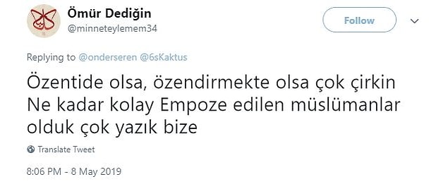Kendileri de bu fikrin özentiden çıktığını inkar etmiyor zaten.